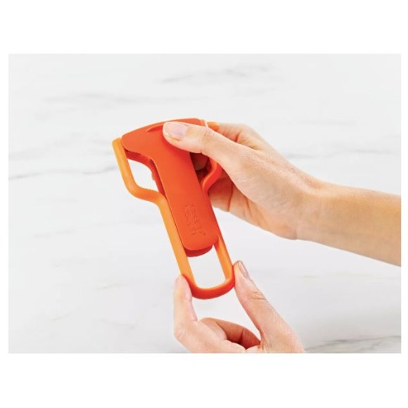 Joseph Joseph SafeStore Julienne Peeler with blade Guard Orange - Picture 4 of 6